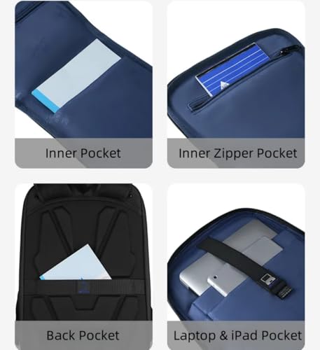 Business Travel Backpack, fit 15.6 Inch Laptop Backpack with USB Port, Waterproof Durable Backpackfor Men Women, Multi-Purpose Black