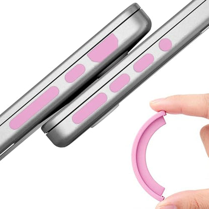 ProElife 7 Pcs Anti Dust Dirt Plug Cups Set for MacBook Neo, Pink | Durable & Reusable Silicone Laptop Accessories, Custom Fit Design, Easy to Clean Non-Slip Stuff for Macbook USB-C & Headphone - color: Pink