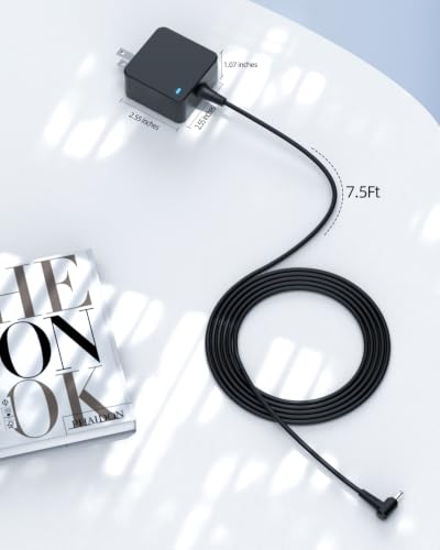 Superer 65W Charger Fit for Asus Vivobook Go 14 15 OLED E1504 E1504F E1504G E1504GA E1404 E1404F E1404FA E1404G E1404GA, Fit for ExpertCenter E1 AiO E1600 All-in-One PCs Power Supply Adapter Cord
