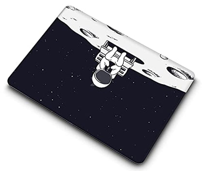 MacBook Air 13 Inch Laptop Case Compatible with 2010-2017 Models A1466 A1369 - Plastic Hard Shell Cover & Keyboard Skin - Moon - color: 1225 Moon, size: Air 13" 2010-2017(A1369/A1466)