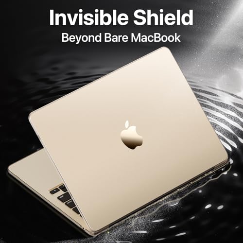 Macaset for MacBook Air 15 inch Case M5 M4 M3 M2 2026-2023 Mac Laptop Cover | Starlight Color Match, Matte Clear, Anti Fingerprint & Scratch, Close Seamlessly, Protective Hard Shell, Ultra Thin Snap Fit - color: Starlight Clear