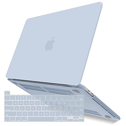 IBENZER Compatible with MacBook Pro 13 Inch Case M2 M1 2026 2025 2024 2023 2022 A2338 A2289 A2251 A2159 A1989 A1706 A1708, Hard Shell Case & Keyboard Cover for Mac Pro 13, Sierra Blue,T13SIBL+1 - color: Sierra Blue