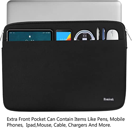 Laptop Case 14 inch, Durable Shockproof Protective Notebook Carrying Cover | Laptop Sleeve, Briefcase Computer Cover Carrying Notebook Bag for 15" HP, ASUS, Dell, Lenovo, Acer - color: Black, size: 14 Inch