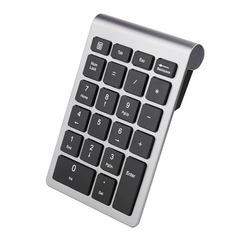 Numeric Keypad with Mice, 2.4G Number Pads and Mouse and USB Receiver Kit for PC Laptop, 22-Key | Number Lock | LED Indicator (Iron Grey) - color: Iron Grey