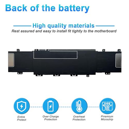 5.67Wh TI04XL M24420-1C1 Laptop Battery Compatible with HP Envy 17 Envy 17-ch 17-ch0001nv 17-CH0017NN 17-ch0000np 17-ch0023ur Series HSTNN-IB9T M24420-1D1 M24563-005 TI04055XL - size: 8.66*4.13*0.31inch TI04XL