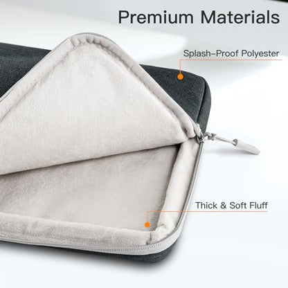 JETech Laptop Sleeve for MacBook Neo (A18 Pro), 14-InchMacBook Air/Pro, MacBook Pro M1-M5 2021-2026, Waterproof Bag Case with Pocket, Compatible with 14 Inch Notebook (Dark Grey) - color: Dark Grey, size: 14-Inch