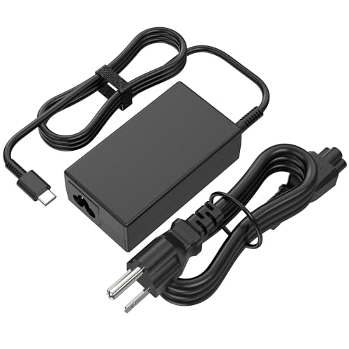 65W USB-C Charger Compatible with HP EliteBook Envy x360 | 20V 3.25A Type-C Adapter. Fits ProBook, Spectre, Pavilion, Chromebook, ZBook, G8-G11. Replaces L65505-002 TPN-DA20.