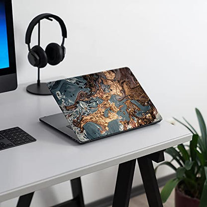 Compatible for MacBook Pro 14 Inch Case 2026 M5, 2021-2025 M4 M3 M2 M1 Pro/Max A3427 A3426 A3434 A3112 A3185 A3401 A2918 A2992 A2779 A2442, Cute Plastic Hardshell & Keyboard Cover, Gold Marble - color: Gold Marble