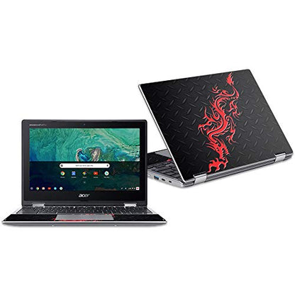 MightySkins Skin Compatible with Acer Chromebook Spin 11" CP311 - Red Dragon | Protective, Durable, and Unique Vinyl Decal wrap Cover | Easy to Apply, Remove, and Change Styles | Made in The USA - color: Red Dragon