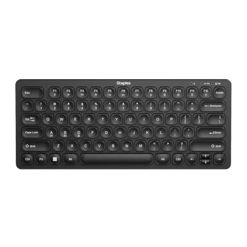 STAPLES TECH Mini Slim Wireless Keyboard, Black - style: Mini