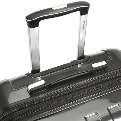 DELSEY PARIS Helium Aero Hardside Expandable Luggage with Spinner Wheels, Titanium, 3-Piece Set (21/24/28) - color: Titanium, size: 3-Piece Set (21/24/28)