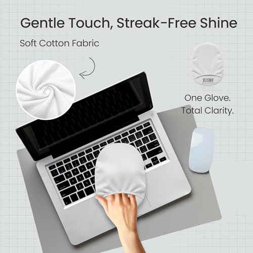 Non-Drip Screen Cleaner | 1 x 6.7 Fl Oz + 1 x Microfiber Cloth + 1 x Cleaning Glove | See Crystal Clear | Glasses, Sunglasses & Optical Lenses | Pack of 1