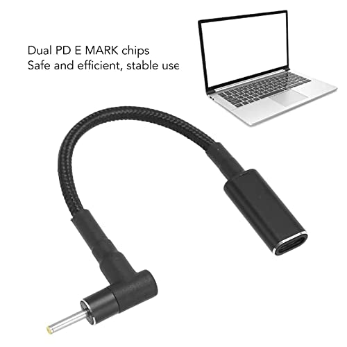 ASHATA Type C Female Input to DC Power PD Charge Cable, USB C Female to 2.5x0.7mm DC Male Power PD Cable 100W PD Fast Charging Cable for Laptop Charging