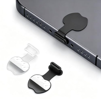 10 Pcs USB C Dust Plugs Anti Loss Dust Cover for iPhone 17 Pro Max -Black | Anti Loss Silicone Dust Covers for iPhone 17 Pro Max, 16 Pro,15,Compatible with All USB C Charging Port Dust Protectors Cap