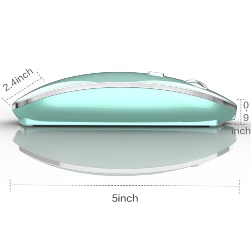 Wireless Mouse for MacBook Pro MacBook Air MacBook Laptop Mac iMac Desktop Computer Chromebook Win7/8/10/11 PC HP Dell Laptop (Blue) - color: BLue
