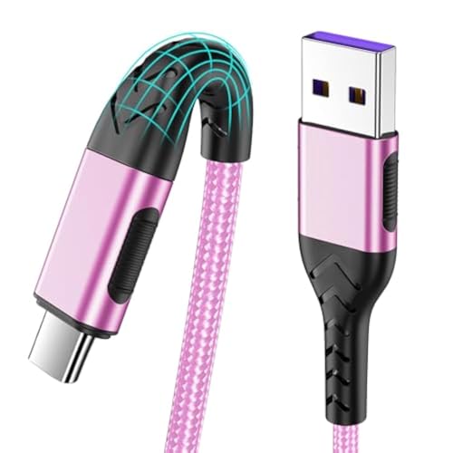 USB C Cable,2Pack 10ft Fast USB Type C Charging Cable for Android/Phone/Pad/Laptop, Type C Charger Braided USB Cable Compatible with iPhone 15 Pro/Plus/Max/Android/Phone/Pad Rose Gold - color: Pink, size: 10ft
