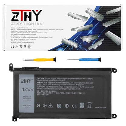 ZTHY 51KD7 Laptop Battery Replacement for Dell Chromebook 11 3180 3189 5190 | 3181 2-in-1 Series P28T001 P28T002 P26T001 Y07HK FY8XM 0FY8XM Battery 11.4V 42Wh 3-Cell 3500mAh - size: 7.6*4.13*0.2 inch 51KD7