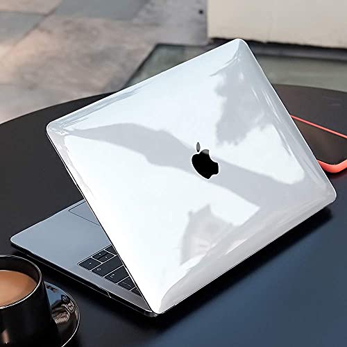 EooCoo for MacBook Air 13.3 inch Case with Keyboard and Screen Protector | Ultra Thin and Transparent, Hard Case Compatible with MacBook Air 13.3 inch M1 Chip 2021-2018 with Retina Display - color: Crystal Clear