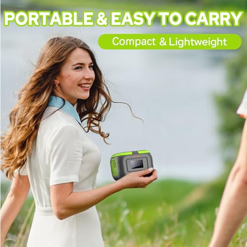 Solar Power Station with Panel, Portable Solar Power Bank with AC Outlet 120W Camping 110V Outlet Power Pack Fast Charging for Laptop Smart Devices RV VanLife Hiking Fishing Power Outage Backup