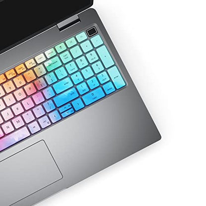 Keyboard Cover for 15.6 Inch Dell Latitude 3540 3550 5520 5521 5530 5531 5540 5550, 15.6 Inch Dell Precision 3560 3561 3570 3571 3580 3581 3590 3591 Laptop US Protective Keyboard Skin-Colorful - color: Colorful
