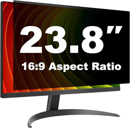 23.8 Inch Computer Privacy Screen Shield for 16:9 Widescreen Desktop | Anti-Glare Blue Light Privacy Filter; Anti Spy Screen Protector Film