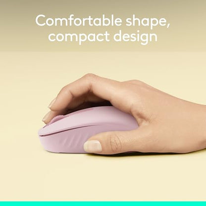 Logitech M196 Compact Ambidextrous Bluetooth Wireless Mouse - Rose | Bluetooth connectivity, no USB receiver, quiet clicks, 3 non-customizable buttons, 12-month battery life, PC Mac compatible - color: Rose