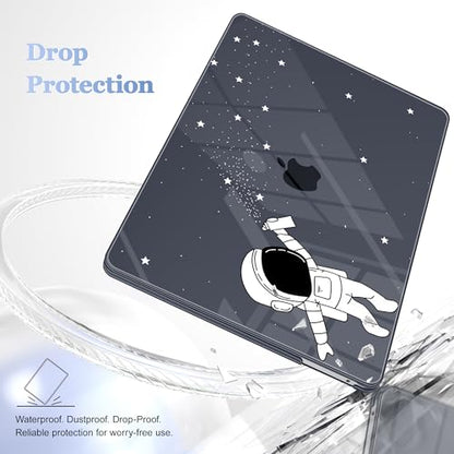 May Chen Case for MacBook Pro 13 inch M2 2023,2022,2021,2020 A2338 M1 A2251 A2289, Plastic Hard Shell Case for MacBook Pro 13" with Touch Bar Fits Touch ID, Astronaut Space - color: Astronaut Space