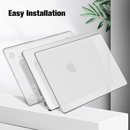 Fintie Hard Shell Case for MacBook Pro 14 Inch, Frost Clear | A3434 A3112 A3185 A3401 A2992 A2918 A2779 A2442 A3426 A3427, 2021-2026, M5/M4/M3/M2/M1 - color: Frost Clear, size: Pro 14 Inch