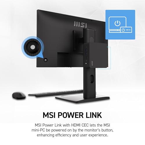 msi PRO MP272 E14C 27-inch IPS 1920 x 1080 (FHD) Office Monitor, 144Hz, Free-Synch, HDMI, USB C (15W Power Delivery), VESA Mountable, Tilt, Speaker, 4-Side Slim Bezel 1ms, Black - style: PRO MP272 E14C