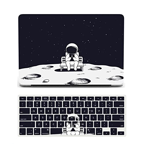 MacBook Air 13 Inch Laptop Case Compatible with 2010-2017 Models A1466 A1369 - Plastic Hard Shell Cover & Keyboard Skin - Moon - color: 1225 Moon, size: Air 13" 2010-2017(A1369/A1466)