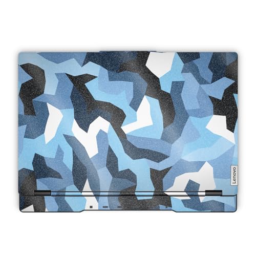 Glossy Glitter Laptop Skin Compatible with Lenovo Legion 5 Gaming Laptop (15IRX9) 2024 - Sky Camouflage - Premium 3M Vinyl Protective Wrap Decal Cover - Easy to Apply | Crafted in the USA - color: Sky Camouflage, size: Legion 5 Gaming (15IRX9) 2024 Full C
