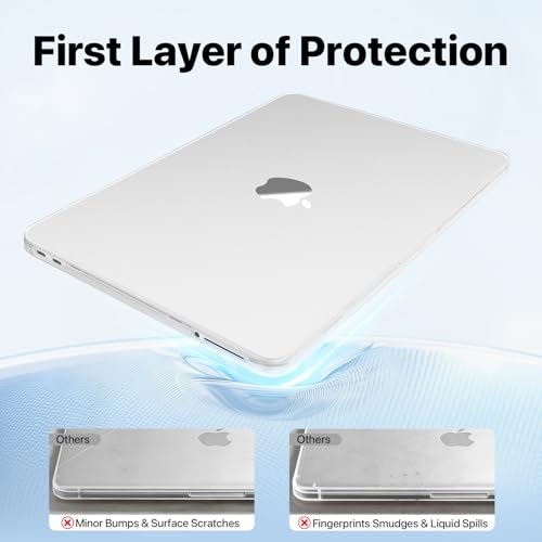 for MacBook Neo Case 13 inch 2026 | Scratch & Fingerprint Resistant 100% Match Official Color | Matte Hard Shell Clear Cover for A3404 - Matte Clear | Scratch & Fingerprint Resistant | Perfect Fit | 100% Match Official Color | Matte Hard Shell Clear Cover