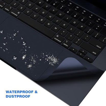 Palm Rest Cover Compatible with 2026 2025 2024 MacBook Air 15" M5 M4 M3 A3448 A3241 A3114 Trackpad Protector Skin for Apple MacBook Air 15.3 Inch M5 M4 M3 Touchpad Cover Protector (Midnight Blue) - size: 2024+ MacBook Air 15.3" M4 M3(Midnight)