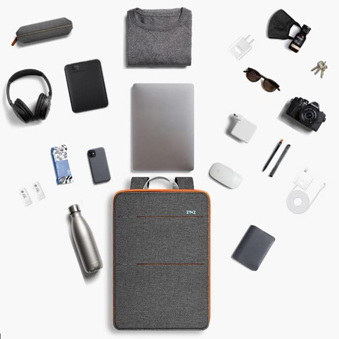 Slim & Expandable Laptop Backpack Water Resistant Backpack Travel Backpack Compatible with MacBook Air/Pro/Neo 13-14 inch, XPS 13/14, Surface 13.5" and Most 13-14 Notebooks，G01OG01 - color: G01og01, size: 13"-14"