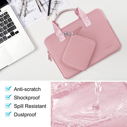 Hseok Laptop Sleeve 13.3-14 inch Case with Small Pouch, Neoprene Computer Bag Compatible with MacBook Neo/Pro 14 M5/M4/M3/M2/M1, Mac Air/Pro 13.3, XPS 14 and Most 13-14 inch Notebooks,P02K01 - color: P02k01, size: 13"-14"