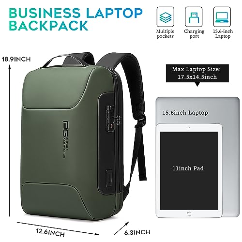 BANGE Tech Laptop Backpack for Men and Women - color: Green