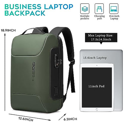 BANGE Tech Laptop Backpack for Men and Women - color: Green