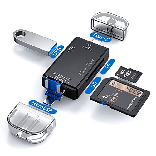 Micro SD Reader for Android Phone, USB-C SD Card Reader for Camera, USB Card Read for PC Macbook and Laptop