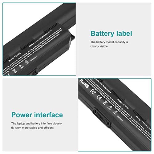 Fancy Buying A32-K55 Laptop Battery for ASUS A33-K55 A41-K55 A45 A55 A75 F45 F55 F75 K45 K55 K75 R400 R403 R500 R503 R700 R704 U57 X45 - size: 9.13*1.75*1.27inch