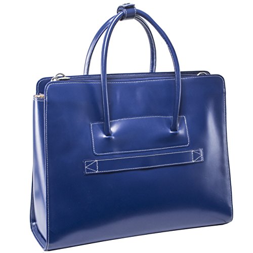 McKleinUSA McKlein Lake Forest Navy Leather Women's Case with Removable Sleeve (94337), 16"x5"x12.5" - color: Navy