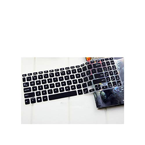15.6 Inch Keyboard Cover Skin Compatible for Asus VivoBook 15 X512FL X512UF X512UA X512FA X512da X512UB F512 F512U F512DA X512 Y5000U,Black - color: Black