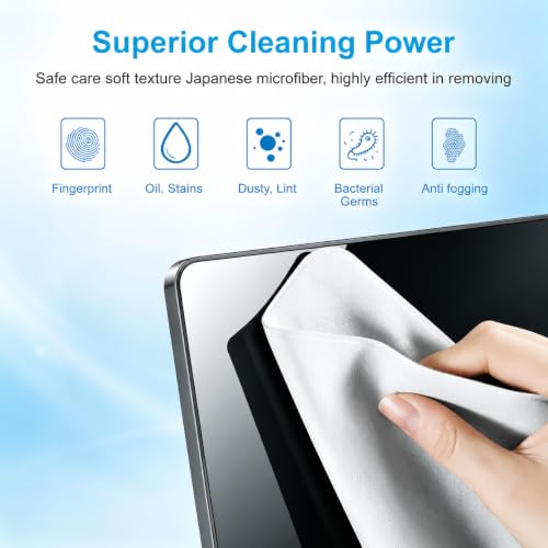 Microfiber Liner Cleaning Cloth 15" 16" MacBook Air/MacBook Pro Screen Keyboard Imprint Protection, Keyboard Protector Compatible with MacBook Air 15.3" /MacBook Pro 15"/MacBook Pro 16" - color: Grey（1 Pack）, size: 13.19" x 8.66"