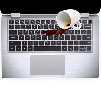 Keyboard Cover Skin for Dell Latitude 3440 3450 5450 5440 5430 5431 5420 14", Latitude 14" 7450 7440 7430 7420 7410 9420 9430, Latitude 16" 7650 7640, Latitude 9520 9510 7520 15.6" 2025-2022 -Bk - color: Black