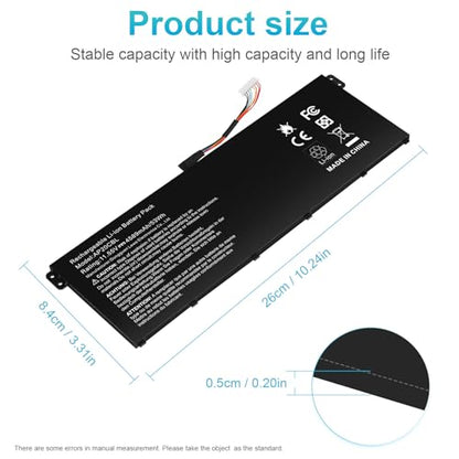ASUNCELL AP20CBL Laptop Battery Replacement for Acer Aspire 5 A515-45 A515-46 A515-45G Aspire 7 A715-43G Swift 3 SF314-43 SF314-511 Vero AV15-51 TravelMate Spin B3 B311RNA-32 - color: AP20CBL