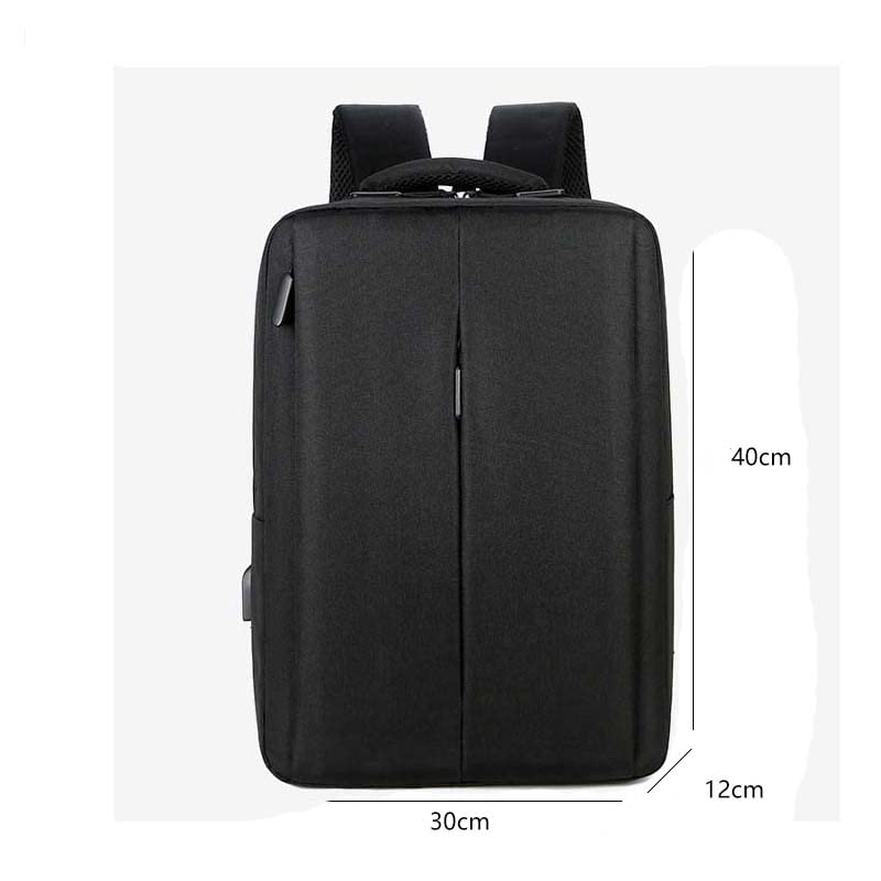 Travel Laptop Backpack Business Laptop Backpack with USB Charging Port (Black) - color: Black Out