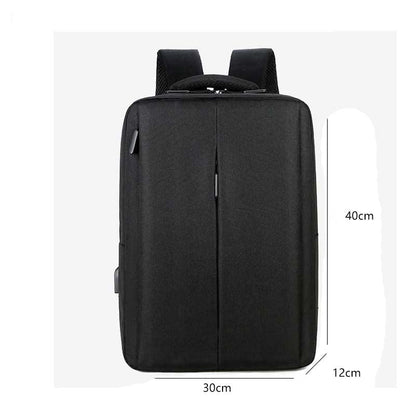 Travel Laptop Backpack Business Laptop Backpack with USB Charging Port (Black) - color: Black Out