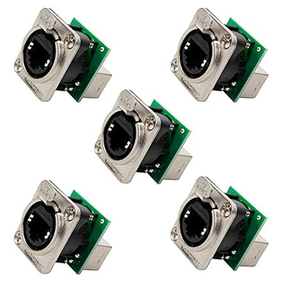 D R Series RJ45 NE8FDP Panel-Mount Connector (N8FDP_5Pack) - size: N8FDP_5Pack
