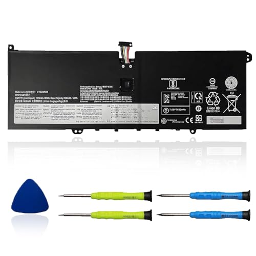 L19M4PH2 5B10Z33896 L19C4PH2 5B10Z33895 Battery Replacement for Lenovo Yoga 9-14ITL5 Type 82BG Series for Lenovo Yoga pro 14c Series 7.68V 60Wh 7630mAh - size: 10.02*3.74*0.25 inch L19M4PH2
