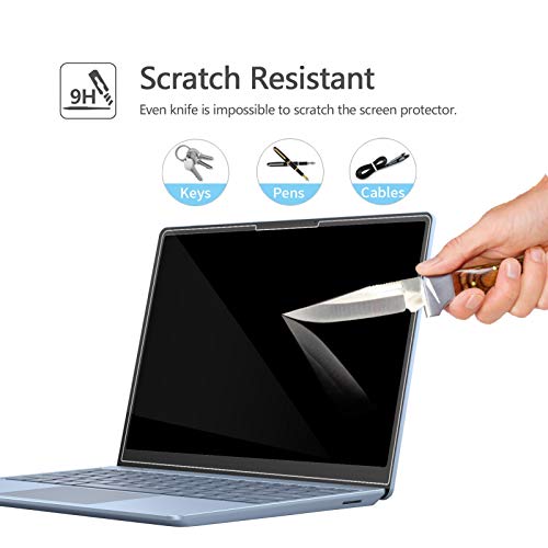 Megoo ArmorShield Surface Laptop Go 3 (2023) 12.4" Glass Screen Protector | 9H Hardness/ Easy Installation/ Ultra Clear/ Tempered Glass, Also Compatible for Surface Laptop Go 2/1(2020), 2 Pack - size: Laptop Go 12.4"