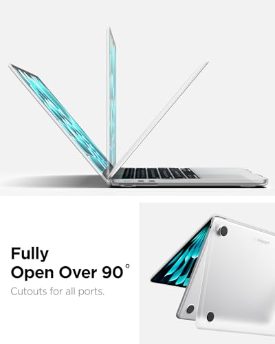 Spigen for MacBook Air 13 inch Case M5 (2026), MacBook Air 13 inch M4/M3/M2 (2025-2022), Air Skin Matte Thin Clear Case Cover, 13.6 inch, A3240, A3113, A2681, Frost Clear - color: Frost Clear, size: MacBook Air 13" M5/M4/M3/M2 (2026-2022)